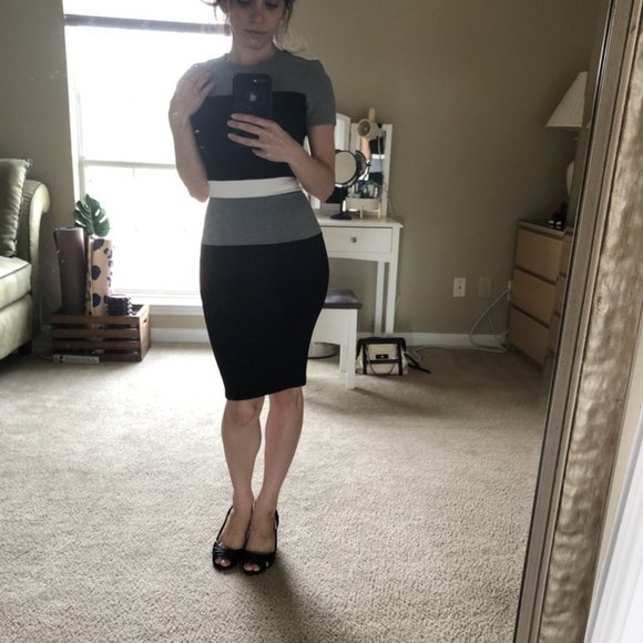 French Connection Lula Stretch Sheath Dress 0 - Picture 4 of 6